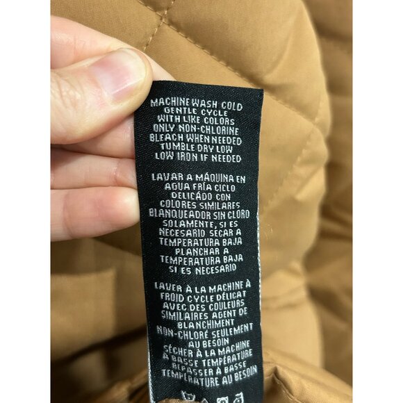 Yellowstone Mens Quilted Brown Jacket With Front Pockets Snap Closures Sz Medium - Picture 10 of 11